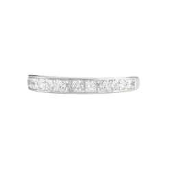 Histoire d'Or Demi Alliance Juliette Platine Blanc Diamant New