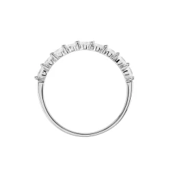 Histoire d'Or Demi Alliance Or Blanc Eclat D'etoile Oxyde De Zirconium or blanc oxyde Online