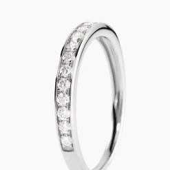 Histoire d'Or Demi Alliance Rhea Platine Blanc Diamant