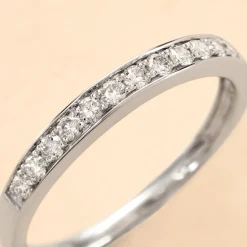 Histoire d'Or Demi Alliance Rhea Platine Blanc Diamant