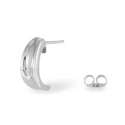 Histoire d'Or Demi Créoles Anne-christelleae Argent Blanc Hot