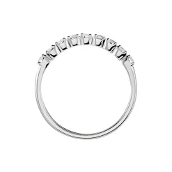 Histoire d'Or Demi-alliance Or Blanc  Eloisa Diamant Synthetique Outlet