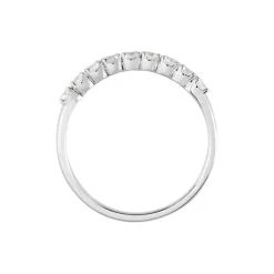 Histoire d'Or Demi-alliance Or Blanc  Eloisa Diamant Synthetique