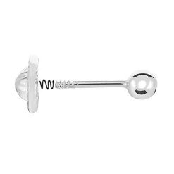 Histoire d'Or Fermoir Vis Boucle D'oreille Or Blanc Online