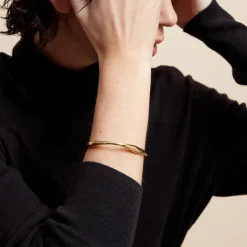 Histoire d'Or Jonc Gold Aura Acier Jaune Hot