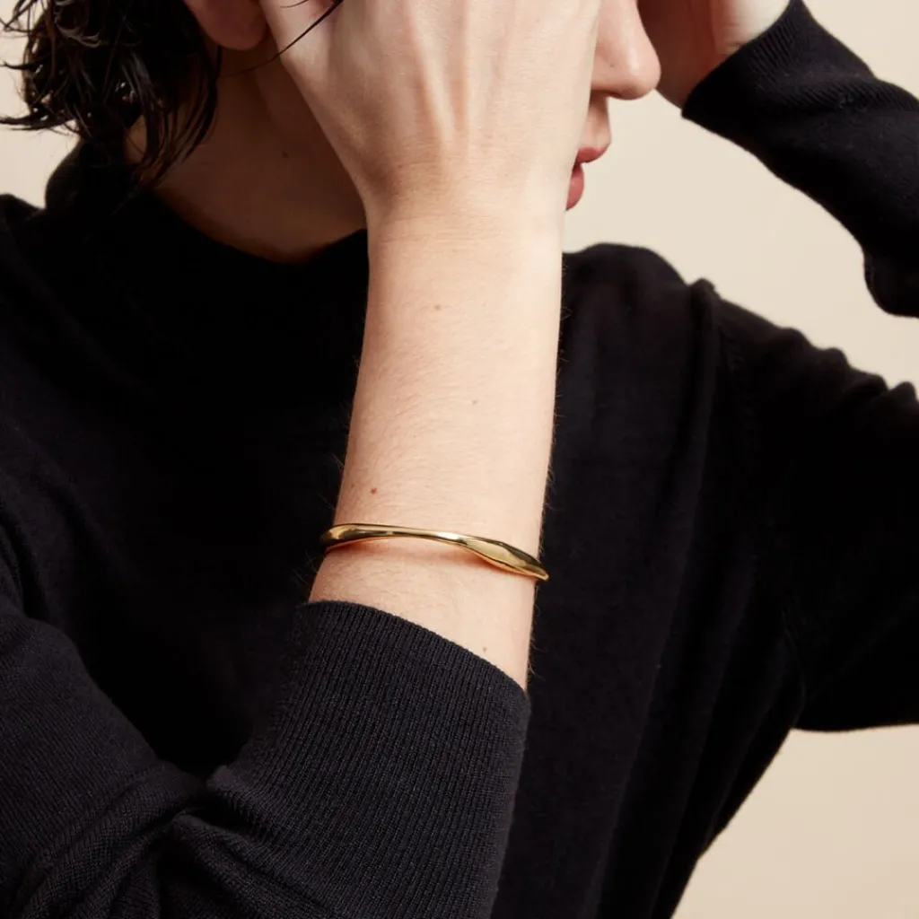 Histoire d'Or Jonc Gold Aura Acier Jaune Hot