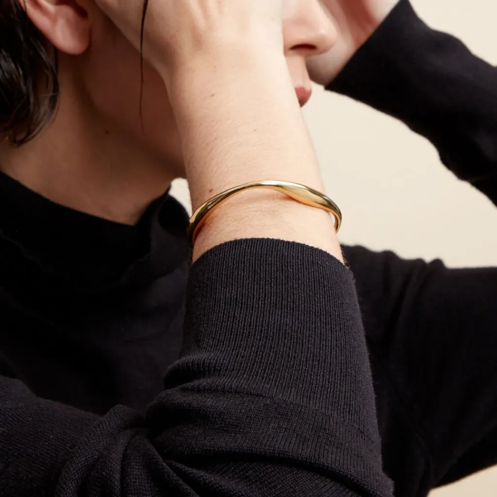 Histoire d'Or Jonc Gold Aura Acier Jaune Hot