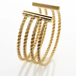 Histoire d'Or Jonc Ouvert Acier Doré Galaad Best