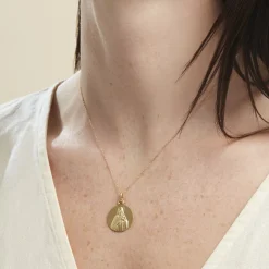 Histoire d'Or Médaille Or Jaune Sainte Thérèse