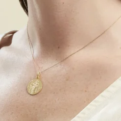 Histoire d'Or Medaille Or Jaune Saint Christophe New