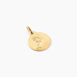 Histoire d'Or Medaille Or Jaune Vierge A L'enfant Discount