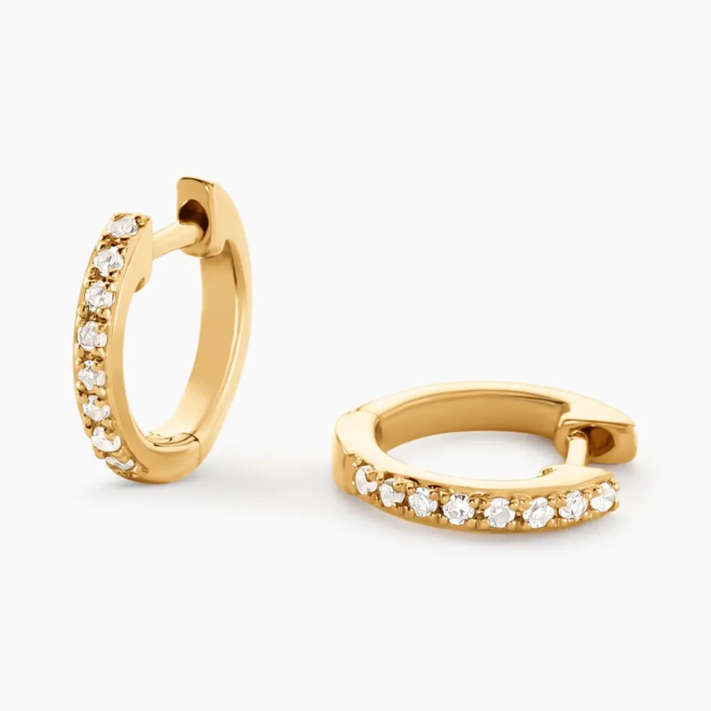 Histoire d'Or Mini Créoles Or Jaune Aryanna Diamants or jaune diamant New