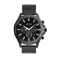 ARCTIK Montre Altitude Noir cadran noir fond noir bracelet acier noir Sale