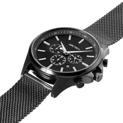ARCTIK Montre Altitude Noir cadran noir fond noir bracelet acier noir Sale