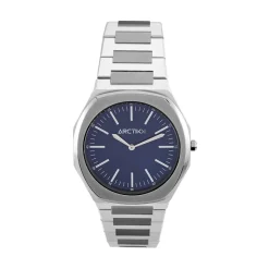 ARCTIK Montre Cargo Bleu cadran argenté fond bleu bracelet acier argenté Sale