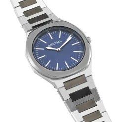ARCTIK Montre Cargo Bleu cadran argenté fond bleu bracelet acier argenté Sale