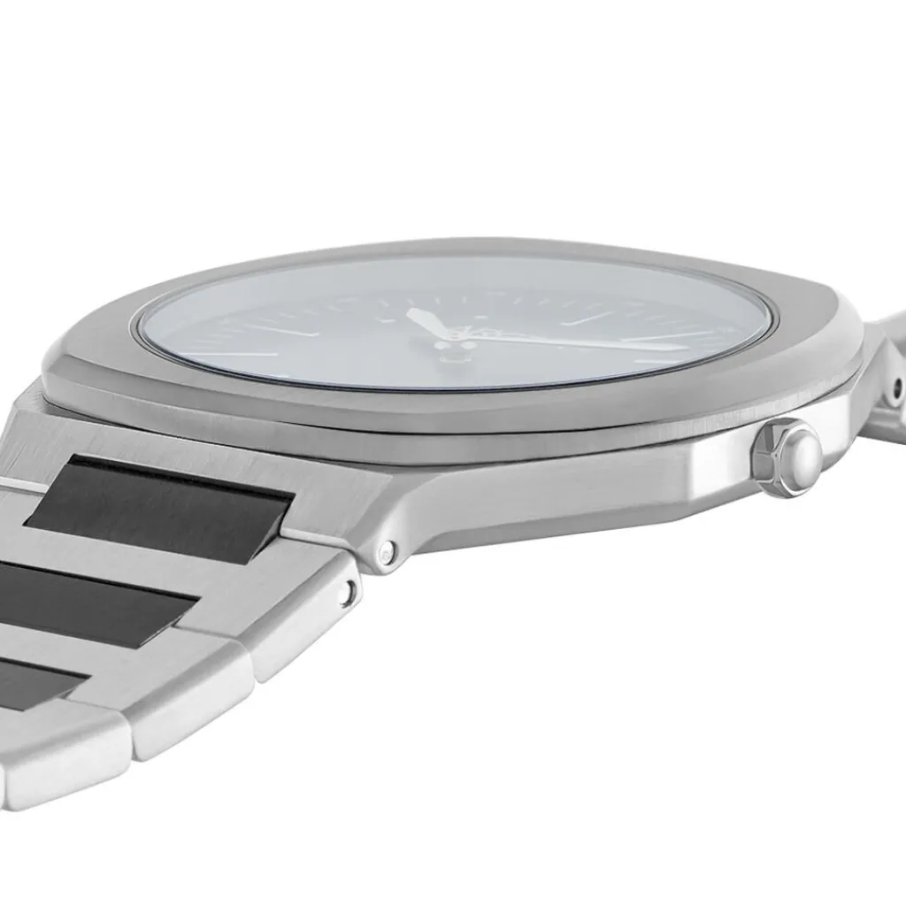 ARCTIK Montre Cargo Bleu cadran argenté fond bleu bracelet acier argenté Sale