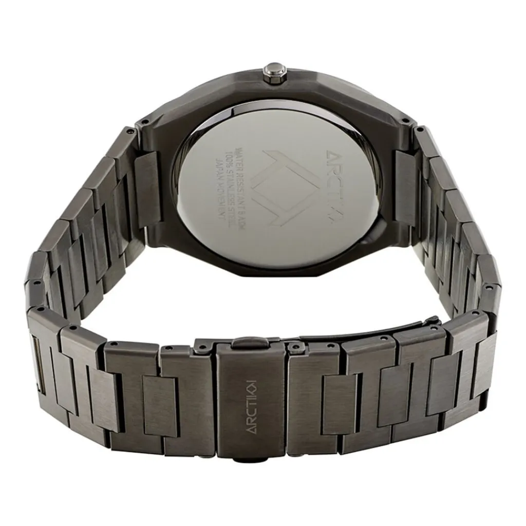 ARCTIK Montre Cargo Gris cadran gris fond gris bracelet acier gris Discount
