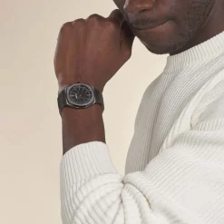 ARCTIK Montre Cargo Noir cadran noir fond noir bracelet acier noir Hot