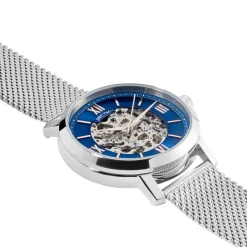 ARCTIK Montre Eclipse Bleu cadran argenté fond bleu bracelet acier argenté Sale