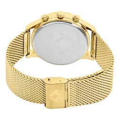 ARCTIK Montre Escale Noir cadran doré fond noir bracelet acier doré Discount