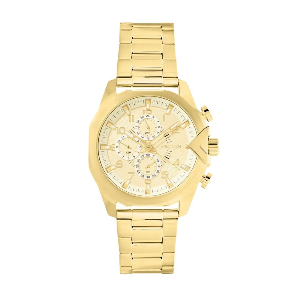 ARCTIK Montre Extreme Dore cadran doré fond doré bracelet acier doré Sale