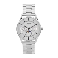 ARCTIK Montre Horizon Argenté cadran argenté fond argenté bracelet acier argenté Hot