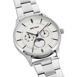 ARCTIK Montre Horizon Argenté cadran argenté fond argenté bracelet acier argenté Hot