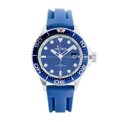 ARCTIK Montre Module Bleu cadran argenté fond bleu bracelet silicone bleu Outlet