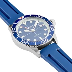 ARCTIK Montre Module Bleu cadran argenté fond bleu bracelet silicone bleu Outlet
