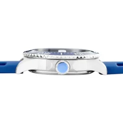 ARCTIK Montre Module Bleu cadran argenté fond bleu bracelet silicone bleu Outlet