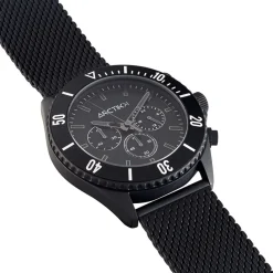 ARCTIK Montre Oxcal Noir cadran noir fond noir bracelet acier noir
