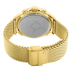 ARCTIK Montre Oxcal Noir cadran doré fond noir bracelet acier doré Best