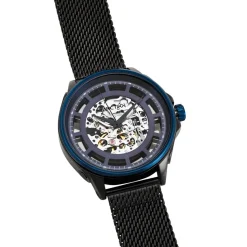 ARCTIK Montre Solstice Bleu cadran noir fond bleu bracelet acier noir Sale