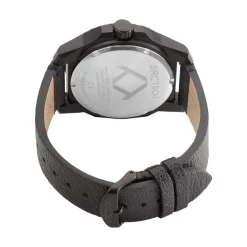 ARCTIK Montre Tx Fusion Noir cadran noir fond noir bracelet cuir noir