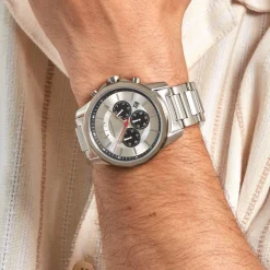 ARMANI EXCHANGE Montre Argenté Discount