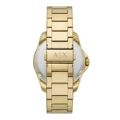ARMANI EXCHANGE Montre Vert cadran doré fond vert bracelet acier doré Online