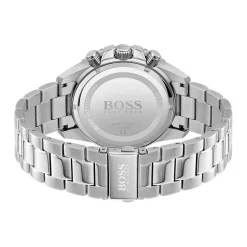 HUGO BOSS Montre Boss Admiral Bleu cadran argenté fond bleu bracelet acier argenté Hot