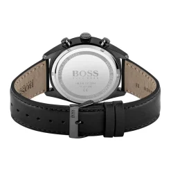 HUGO BOSS Montre Boss Champion Noir cadran noir fond noir bracelet cuir noir Online