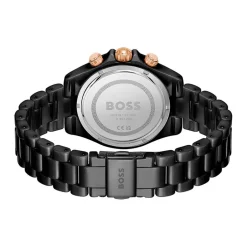 HUGO BOSS Montre Boss Novia Noir cadran noir fond noir bracelet céramique noir Discount