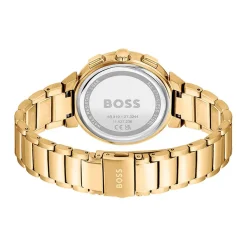 HUGO BOSS Montre Boss One Vert cadran doré fond vert bracelet acier doré Best
