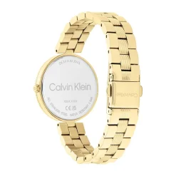 CALVIN KLEIN Montre Gleam Doré cadran doré fond doré bracelet acier doré Clearance
