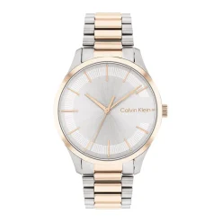 CALVIN KLEIN Montre Iconic Bracelet Argent cadran bicolore fond argenté bracelet acier bicolore Online