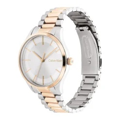 CALVIN KLEIN Montre Iconic Bracelet Argent cadran bicolore fond argenté bracelet acier bicolore Online