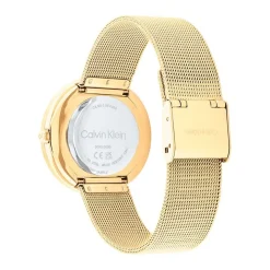 CALVIN KLEIN Montre Twist Argenté cadran doré fond argenté bracelet acier doré Discount