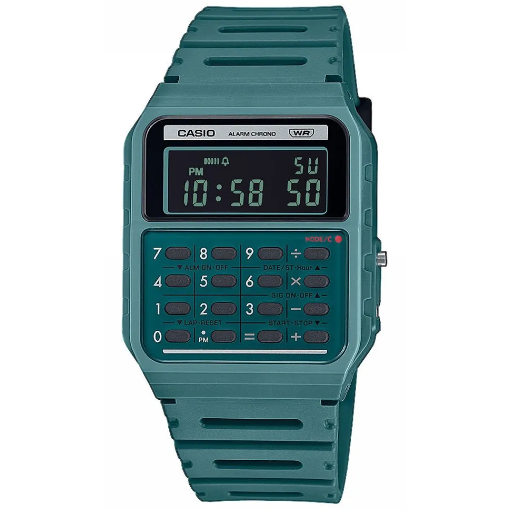 CASIO COLLECTION Montre cadran vert bracelet résine vert