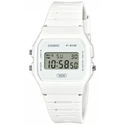 CASIO COLLECTION Montre cadran blanc bracelet résine blanc Outlet