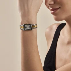 CASIO COLLECTION Montre Argente cadran argente fond argenté bracelet acier bicolore Best