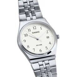 CASIO COLLECTION Montre Argenté cadran gris fond argenté bracelet acier argenté Hot