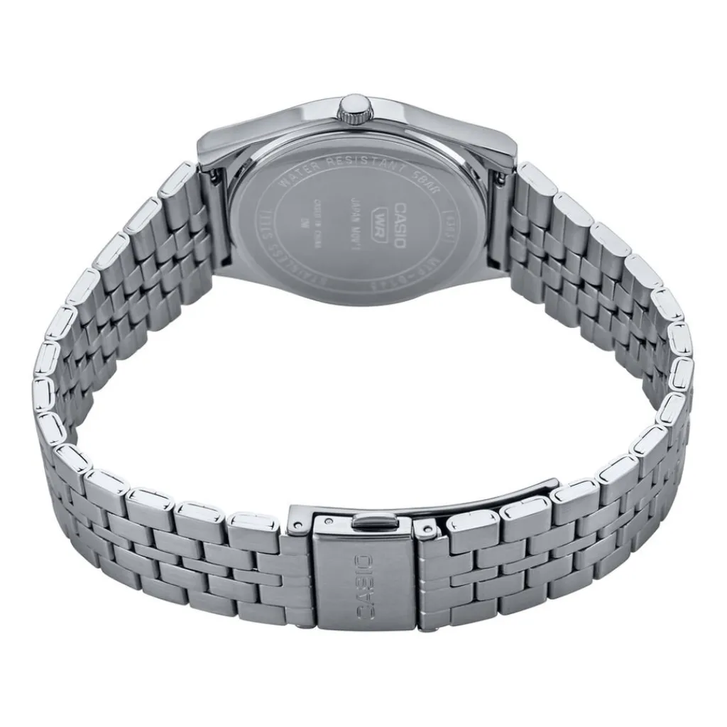 CASIO COLLECTION Montre Argenté cadran gris fond argenté bracelet acier argenté Hot